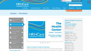 HRHCare Health Center at Goshen - The Alamo